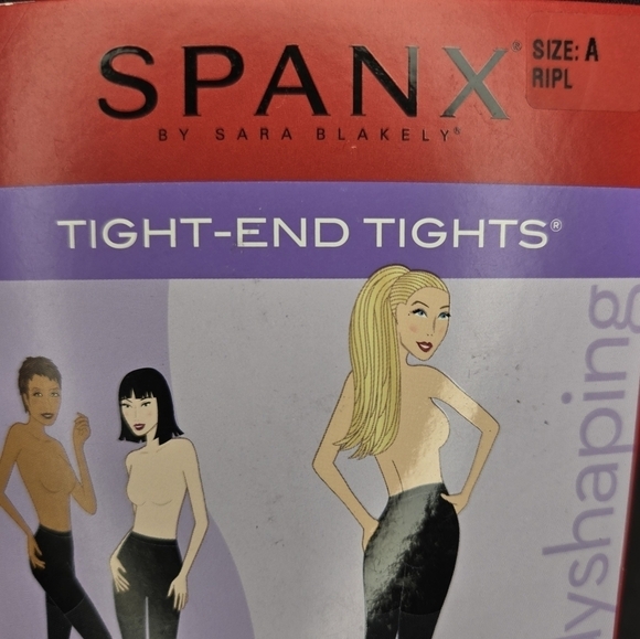 Spanx Tight-End Opaque Shaper Tights Sizes A & B Ripe Plum New Twee Emo Slimming - Picture 4 of 8